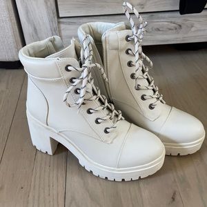 Never Worn Off White Boots